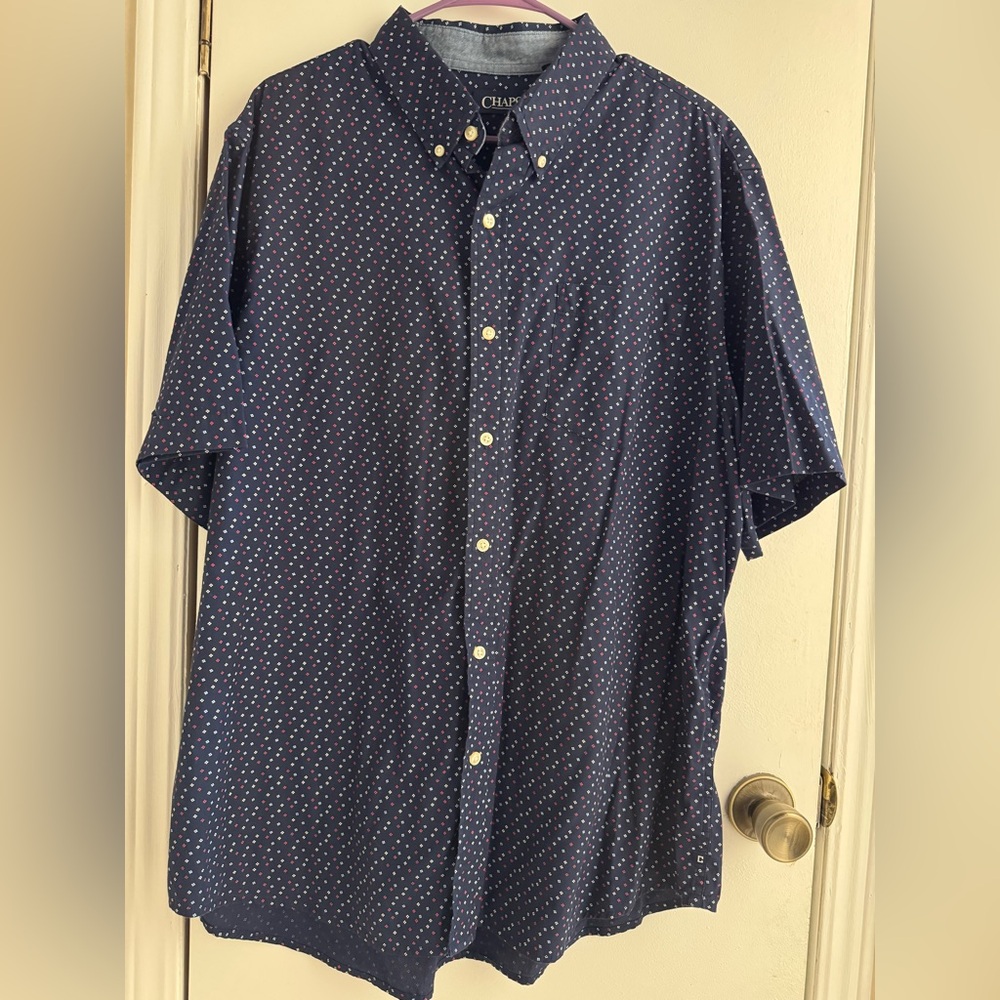 Chaps Navy Blue Men's Shirt